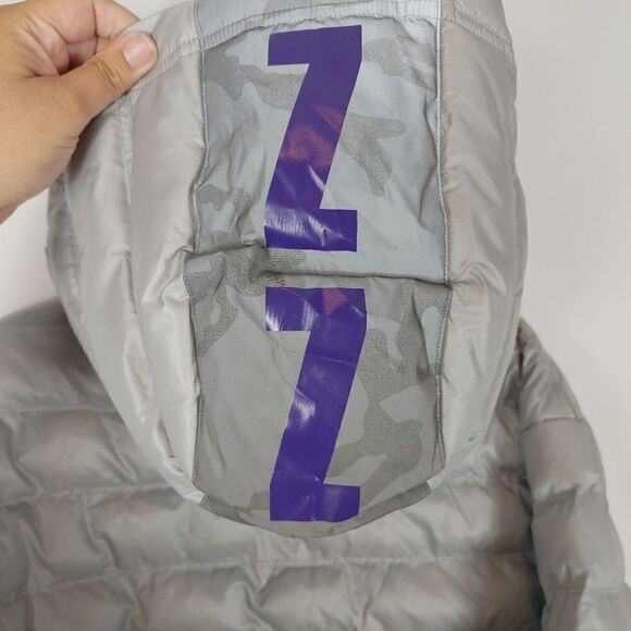 Mitchell & Ness Utah Jazz NBA Gray Puffer Jacket H - Picture 8 of 11